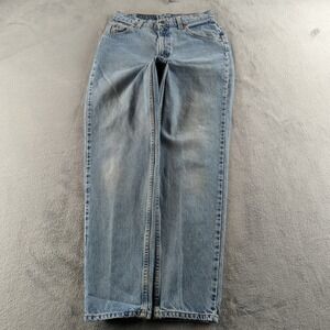 Vintage 90s Levis Orange Tab Jeans Womens Size 10 Blue Light Wash Tapered Mom